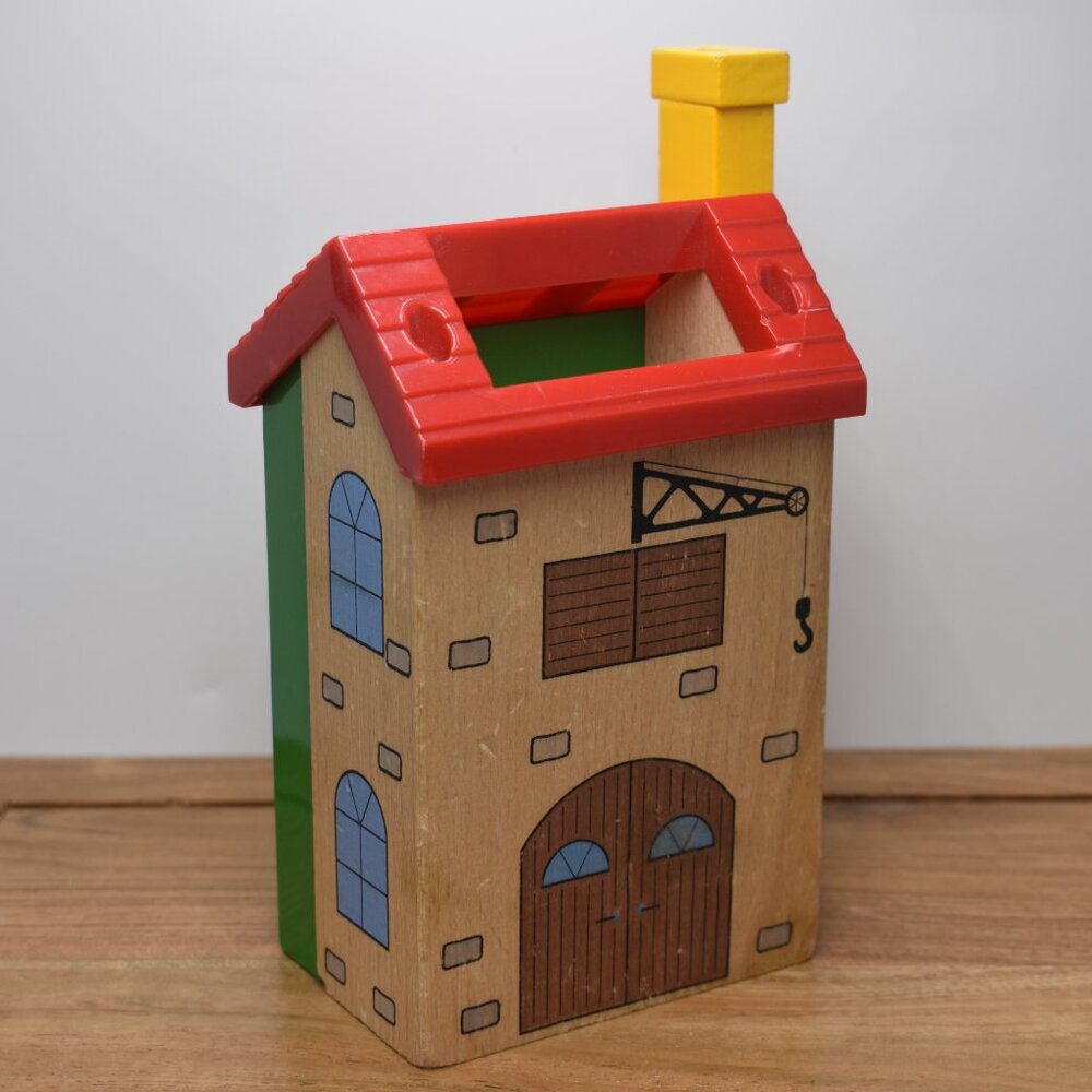 Brio PUSH & LOAD TOWER #33324 Wooden Train Railway 1998 VGUC